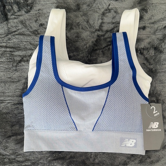 New Balance Other - NWT New Balance Blue and White Sports Bras (S)